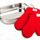 All-Clad 00830 Stainless-Steel Lasagna Pan with 2 Oven Mitts | $74 | Amazon